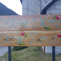 Panneau de l'Eglise "Notre Dame de la Fleur"